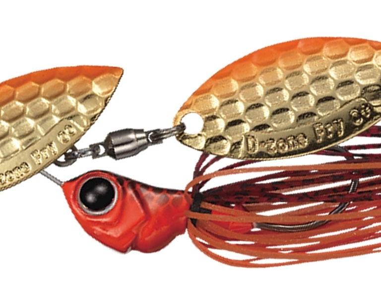 Evergreen Spinnerbait MoDO D Zone Fry 1/4oz Tandem Willow #08 Prespawn Dynamite