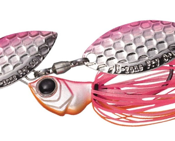 Evergreen Spinnerbait MoDO D Zone Fry 1/4oz Double Willow #18 Hot Pink (Pink Silver)