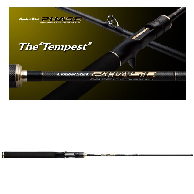 Evergreen Bass Rod Phase PCSC-67MH Tempest (Baitcasting 1 Piece)