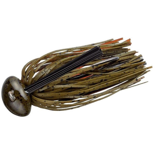 Evergreen Rubber Jig Reaction Football 1oz #138 Green Pumpkin Brown Claw