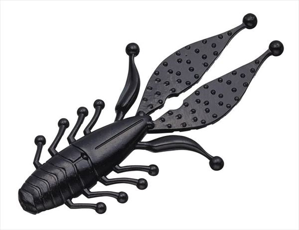 Evergreen Worm Kicker Bug 4inch #58 Solid Black