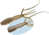 Evergreen Worm Fact C-4 Shrimp 2.8inch #124 Wild Claw