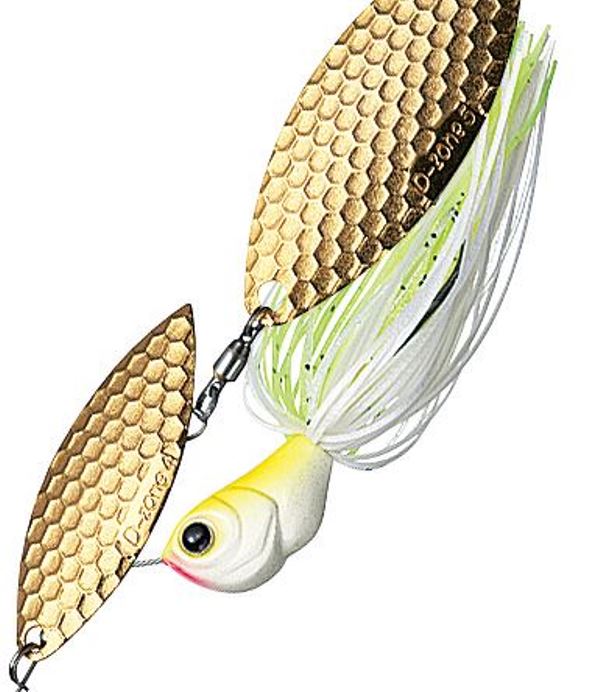 Evergreen Spinnerbait MoDO D Zone 3/8oz Double Indiana #14 White Chart G