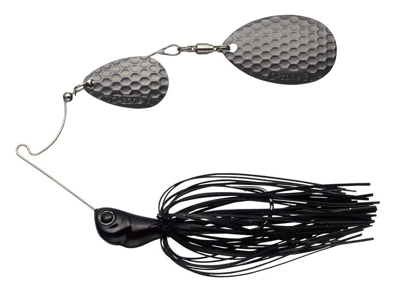 Evergreen Spinnerbait MoDO D Zone 3/8oz Double Indiana #48 Matte Black