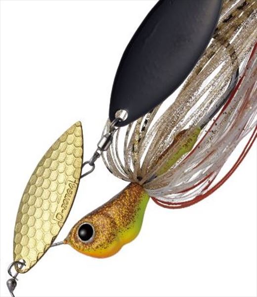 Evergreen Spinnerbait MoDO D Zone Power Blade 1/2oz Double Willow #59 Gold Black