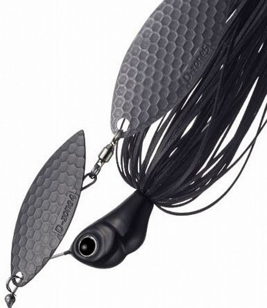 Evergreen Spinnerbait MoDO D Zone 3/4oz Double Willow #48 Matte Black