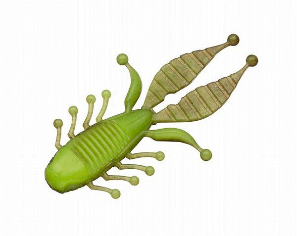 Evergreen Worm Kicker Bug 4inch #122 Green Pumpkin Blue/Chart