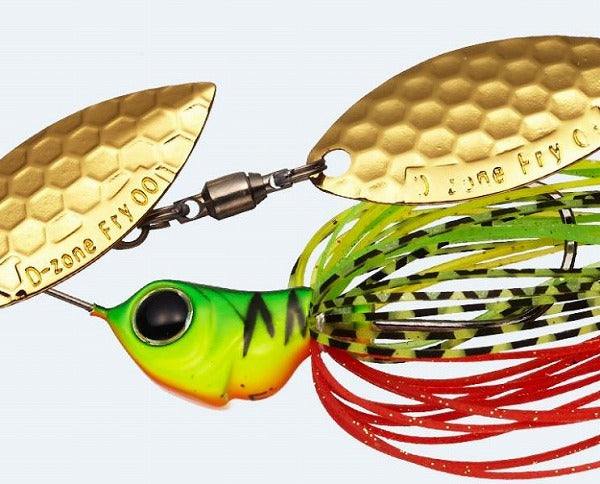 Evergreen Spinnerbait MoDO D Zone Fry TG 1/4oz Double Willow #06 Hot Tiger