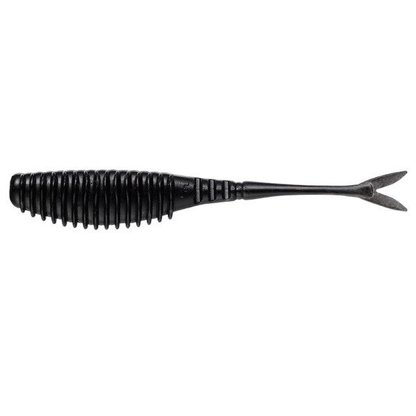 Evergreen Worm Bull Point Shad 4.5inch #58 Solid Black