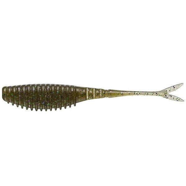 Evergreen Worm Bull Point Shad 4.5inch #179 GRPK Candy