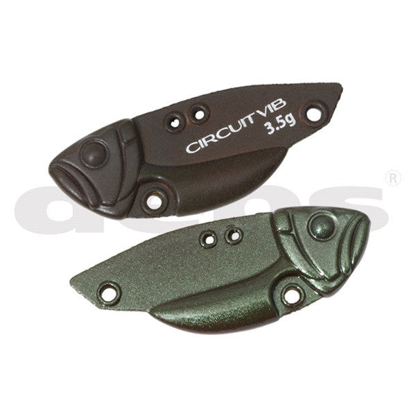 Deps Trout Plug Circuit Vib Trout model 2.0g #04 M Chocolate/Green Brown