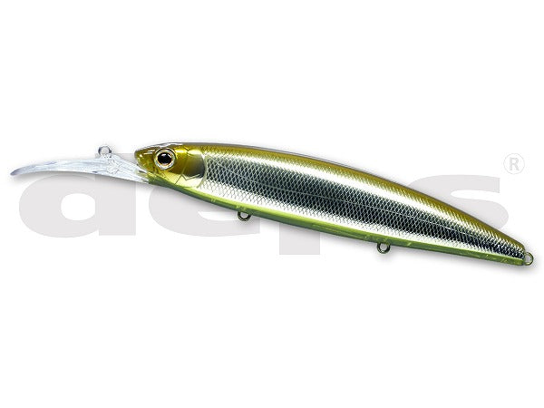 Deps Bass Lure Balisong Minnow Long Bill 130SF #23 Glassberry Shiner