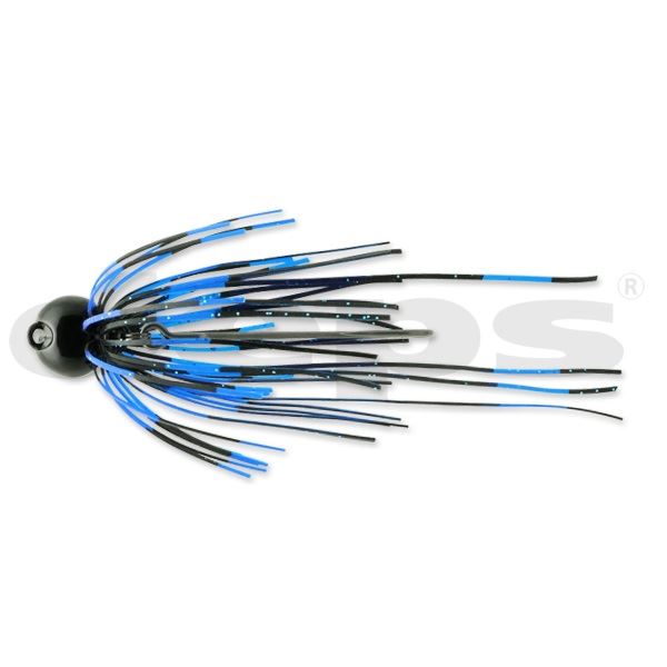 Deps Rubber Jig Slip Head Jig 1/8oz #04 Blue Black