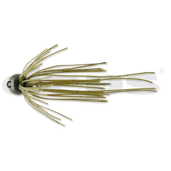 Deps Rubber Jig Slip Head Jig 1/8oz #07 Green Pumpkin Seed