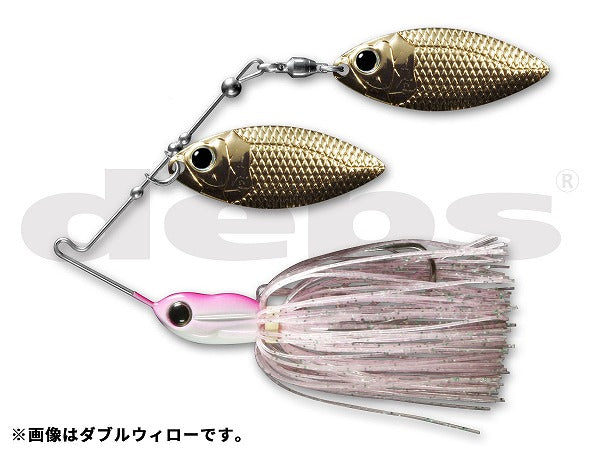 Deps Spinnerbait Mini Bros 1/4oz Single Willow #06 Pink Pearl