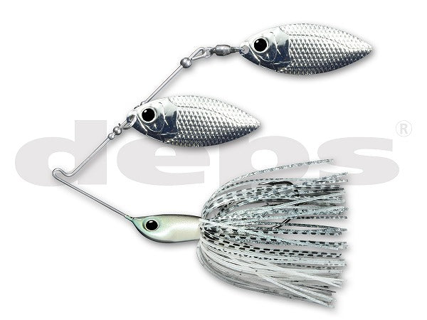 Deps Spinnerbait B Custom 3/8oz Double Willow #16G Crystal