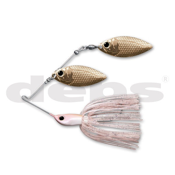 Deps Spinnerbait B Custom 1/2oz Double Willow #17 Fine Pearl