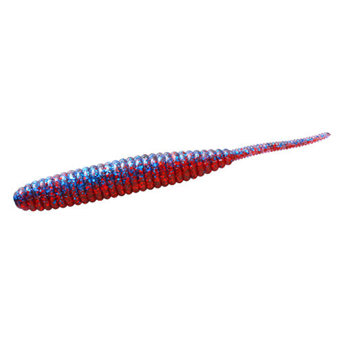 Deps Worm Death Adder 4inch #23 Blue Glitter Red G