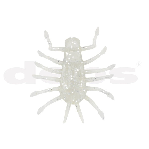 Deps Worm Wiggle Bug #130 White/Silver Flake