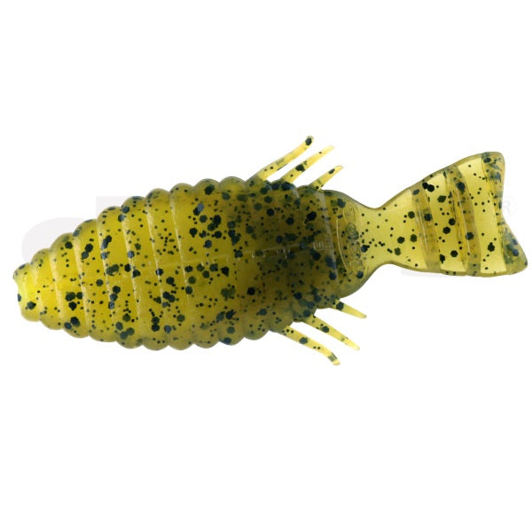 Deps Worm Bull Flat 5.8inch #52 Green Pumpkin/Chartreuse