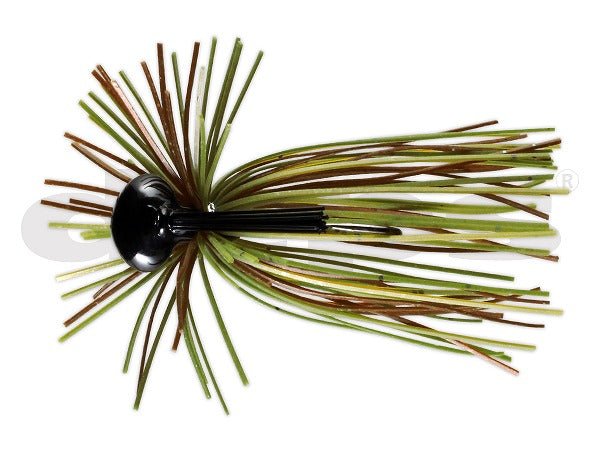 Deps Rubber Jig Clinghead Jig 3/8oz #62Light Green Pumpkin/Scuppernong