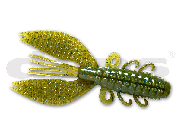 Deps Worm Spiny Craw 4.8inch #71 Green Pumpkin/Blue F