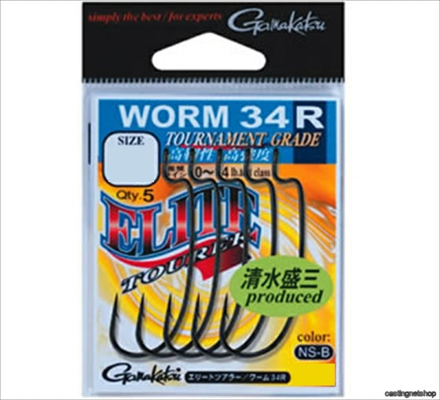 Gamakatsu Elite Tourer Worm 34R #5/0