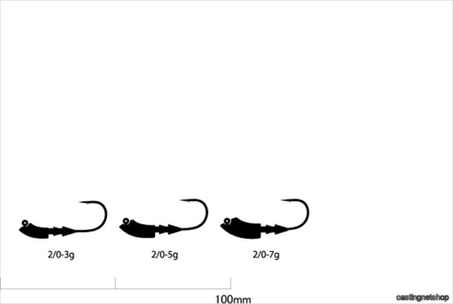 Gamakatsu Jig Head Range Swimmer Type Middle #2/0-3g