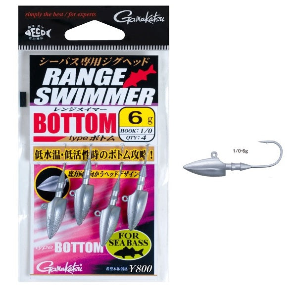 Gamakatsu Jig Head Range Swimmer Type Bottom #1/0-6g