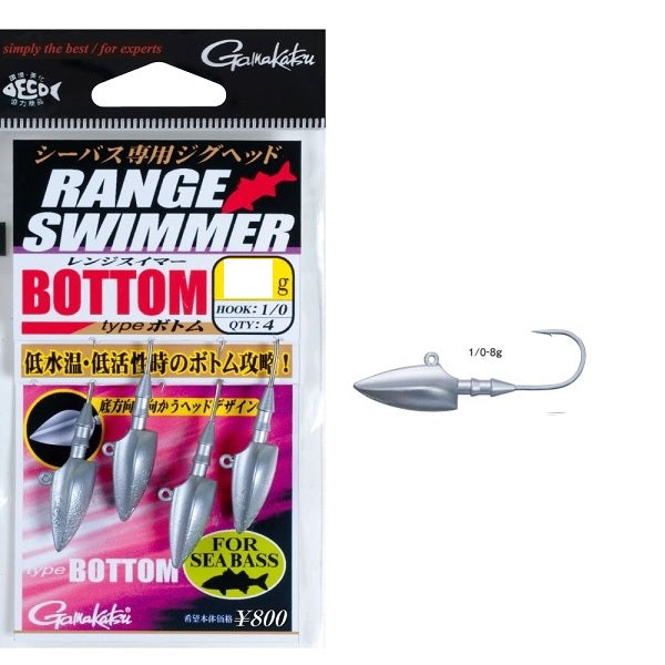 Gamakatsu Jig Head Range Swimmer Type Bottom #1/0-8g