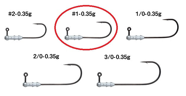 Gamakatsu Jig Head Horizon Head Sn [Nano alpha coat] #1-0.35g