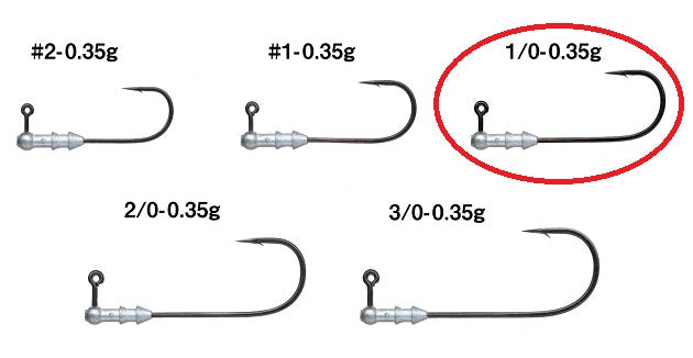 Gamakatsu Jig Head Horizon Head Sn [Nano alpha coat] #1/0-0.35g