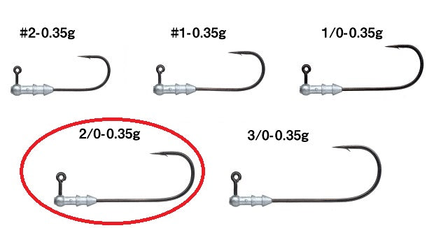 Gamakatsu Jig Head Horizon Head Sn [Nano alpha coat] #2/0-0.35g