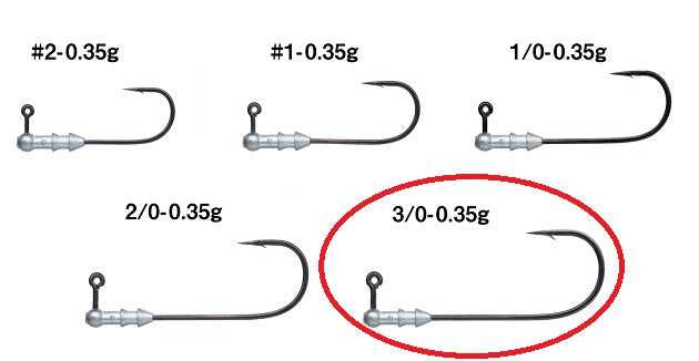 Gamakatsu Jig Head Horizon Head Sn [Nano alpha coat] #3/0-0.35g