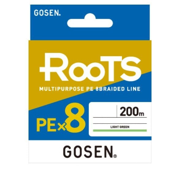 Gosen Roots PE X8 200m #0.8 16lb Light Green