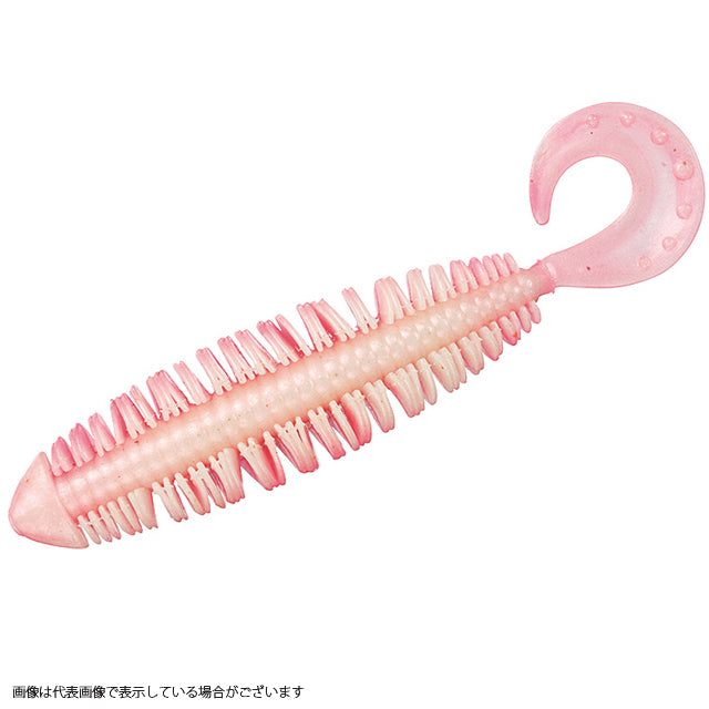 Daiwa HRF KJ Curly 3 inch Pink Glow Marble (Night Light)