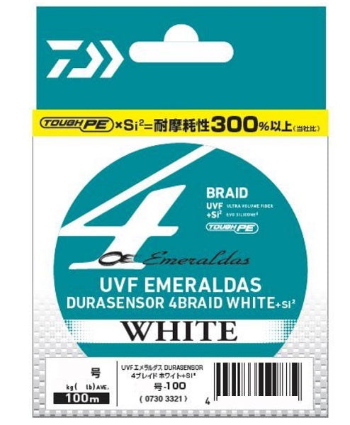 Daiwa UVF Emeraldas Dura Sensor X4 White #0.8 100m