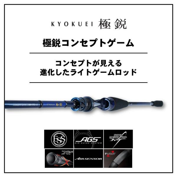 Daiwa Kyokuei Concept Game L M-195AGS (Baitcasting 2 Piece)