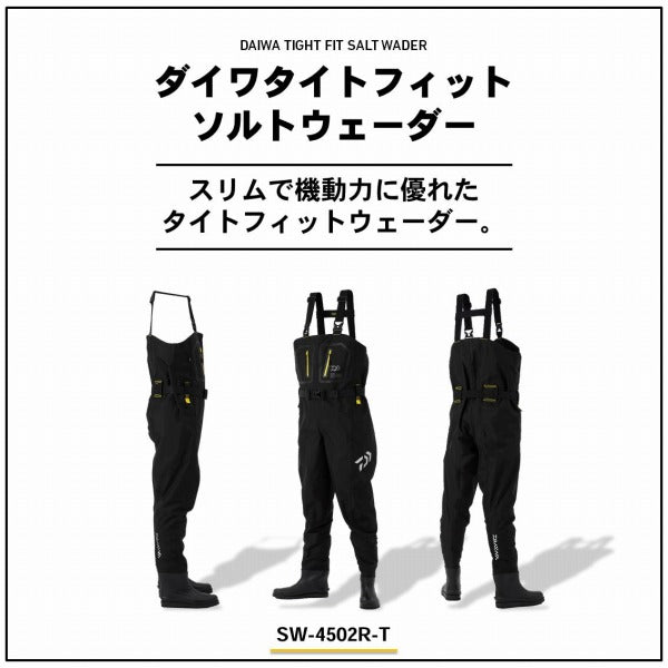 Daiwa Wader SW-4502R-T Tight Fit Salt Wader Black / S size