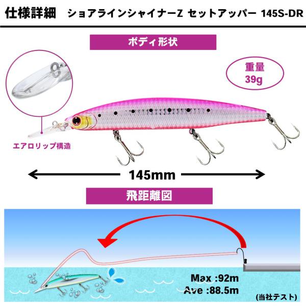 Daiwa Shoreline Shiner-Z Set Upper 145S-DR Hiramepinokushi