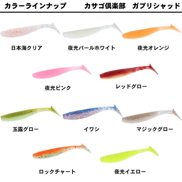 Daiwa Kasago Club GAburi Shad 1.8 inch Red Glow