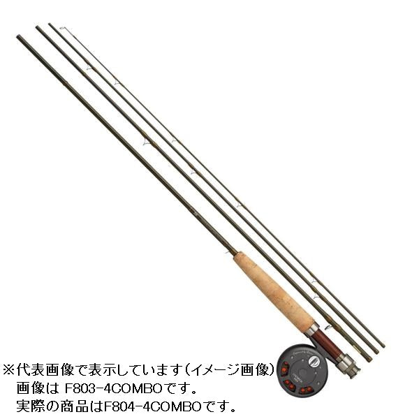 Daiwa Fly Rod Lochmor Fly Combo F804-4COMBO 2020 model (4 piece)