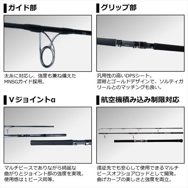 Daiwa 21 Saltiga Air Portable C83-5 (Spinning 3 Piece)