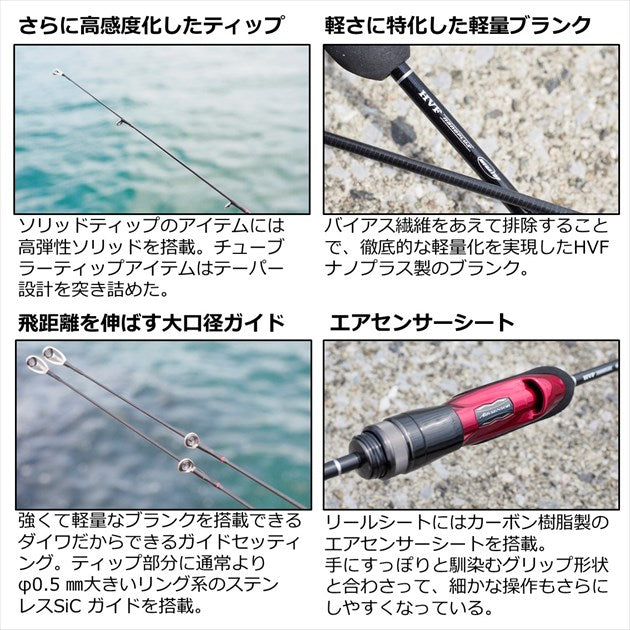 Daiwa Ajing Rod Gekkabijin MX 710ML-S/ N (Spinning 2 Piece)