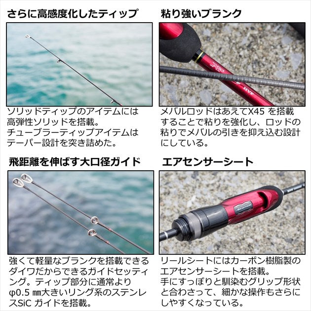 Daiwa 21 Ajing Rod Gekkabijin MX 65L-T/ N (Spinning 2 Piece)