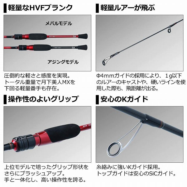 Daiwa Gekkabijin 74UL-S/ N (Spinning 2 Piece)