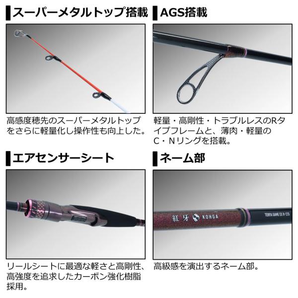 Daiwa Kohga Tenya Game EX H-235  (Spinning 2 Piece)