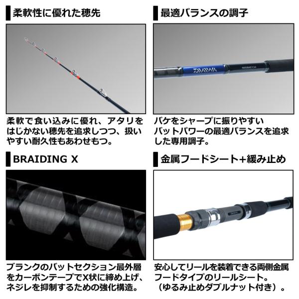 Daiwa Masubake X 240 (Baitcasting 2 Piece)