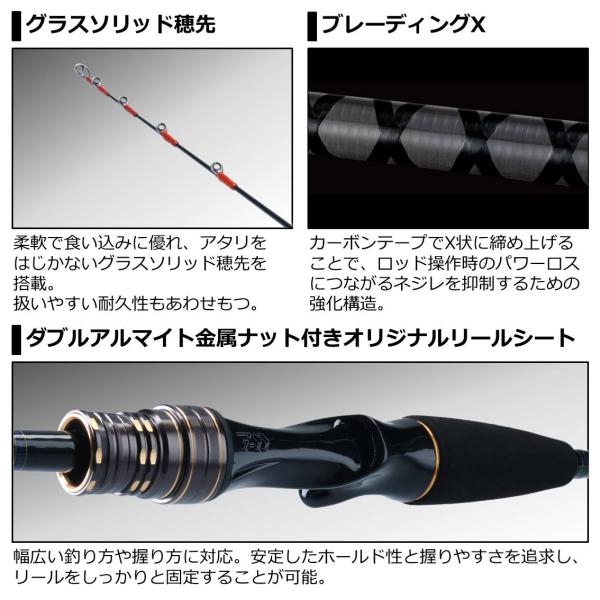 Daiwa Tachiuo X ML-190/ R (Baitcasting 2 Piece)