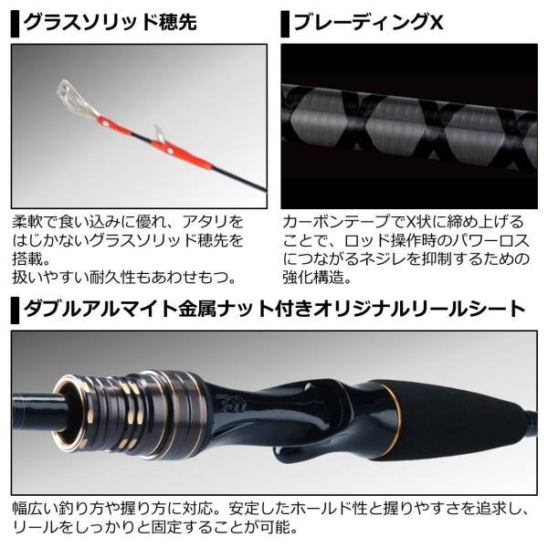 Daiwa Light Aji X 170/ R (Baitcasting 2 Piece)